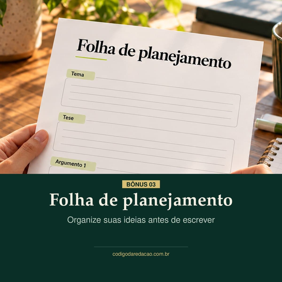 Folha de planejamento